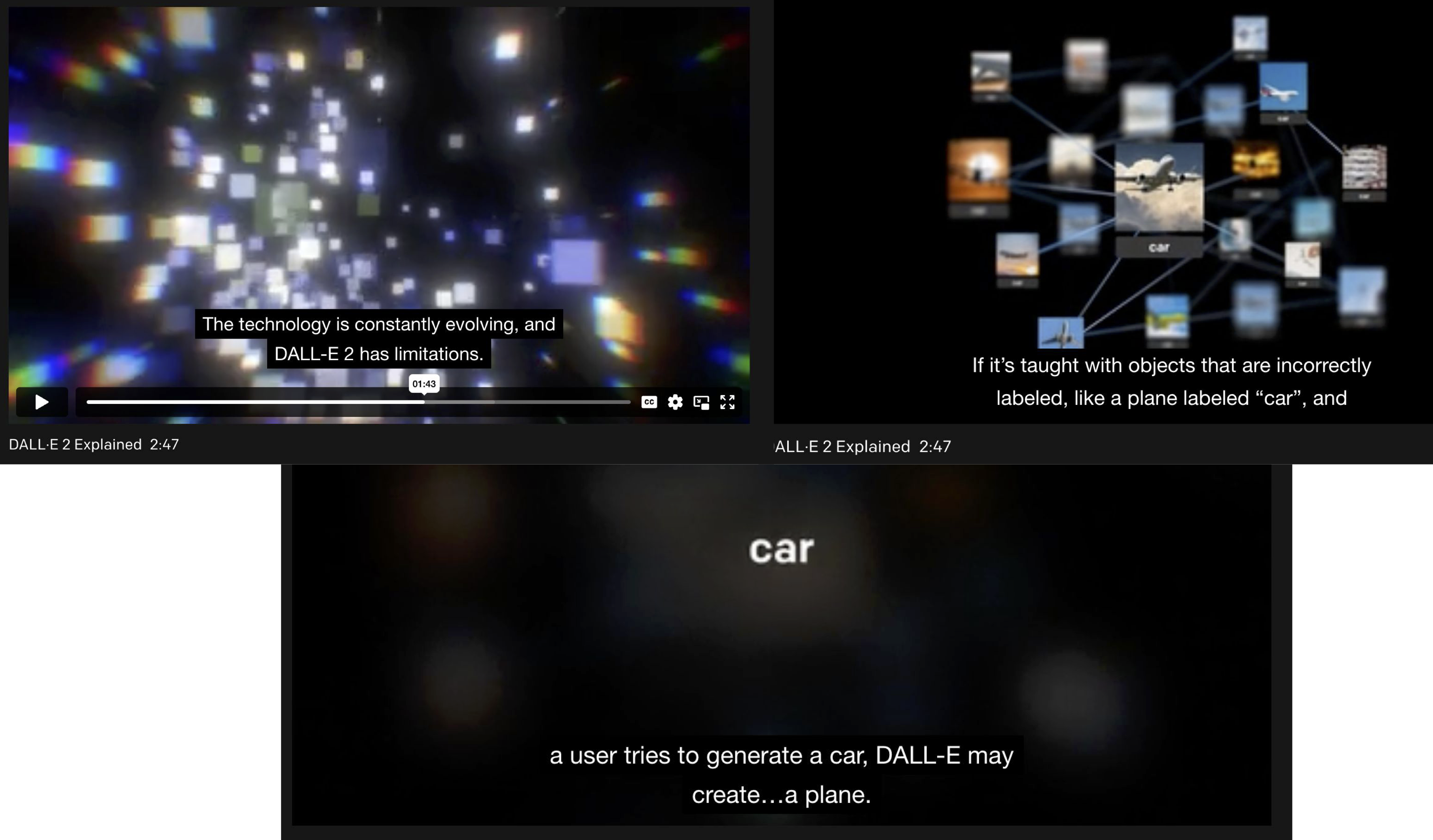 !Stills from Dalle-E 2 Video by OpenAI